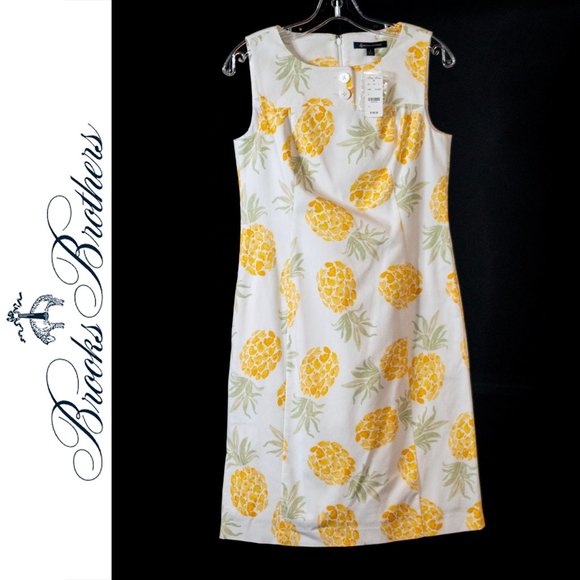 Brooks Brothers Dresses & Skirts - Brooks Brothers Women's Pineapple Dress Sz4. NWT